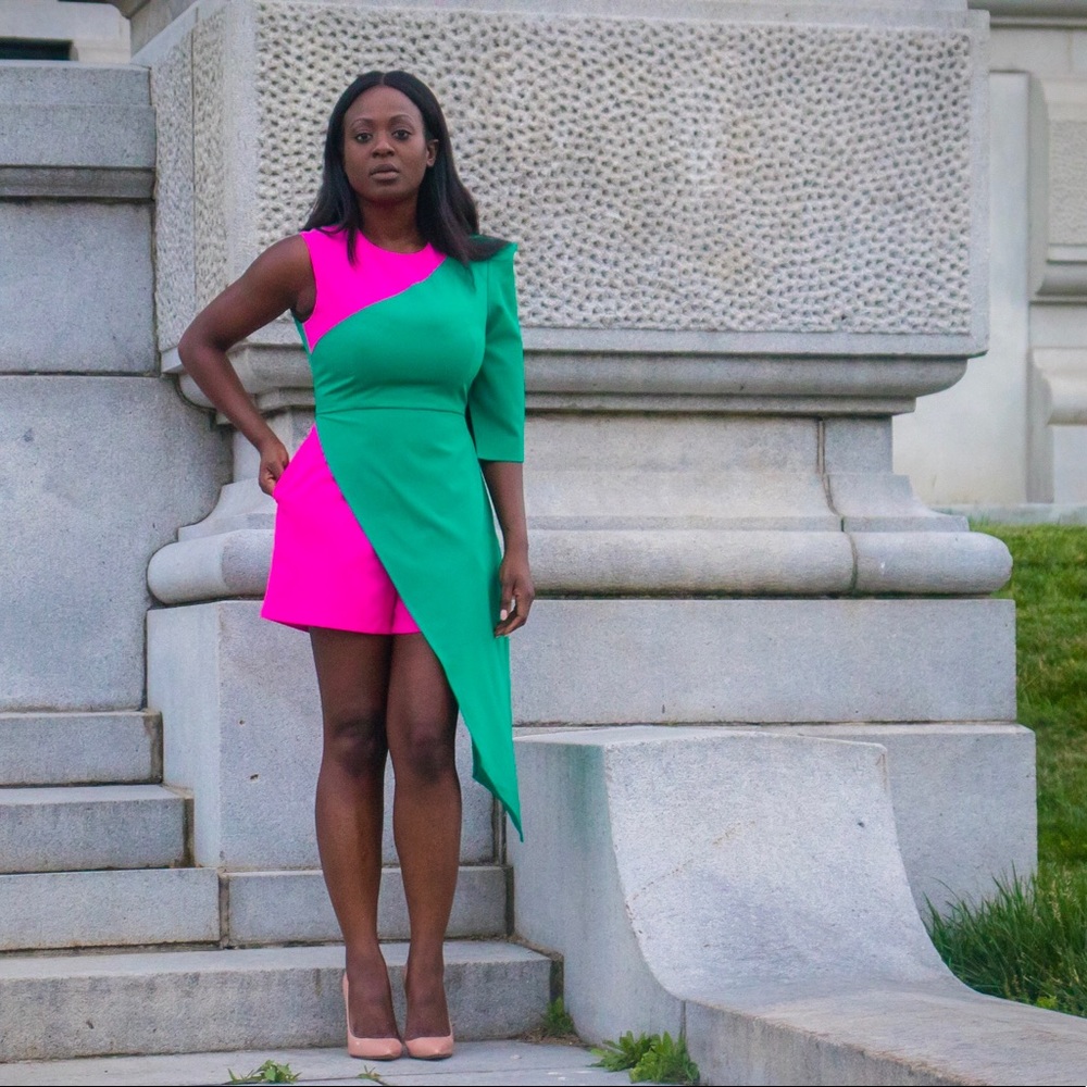 Color block Romper - Picture 2 of 3